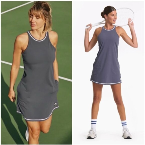 Vuori Dresses & Skirts - Vuori Volley dress dark grey size M activewear athletic athleisure tennis dress